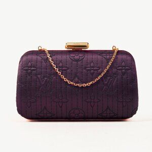 Louis Vuitton Minaudière Plum Monogram Motard Clutch